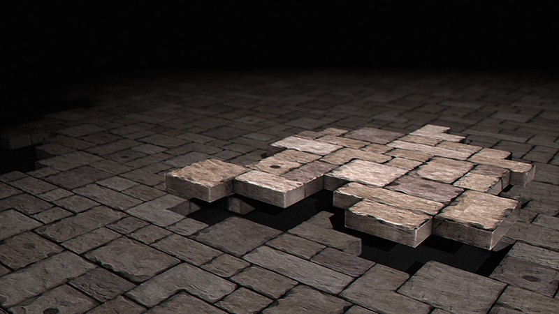 Brick path seamless texture pattern