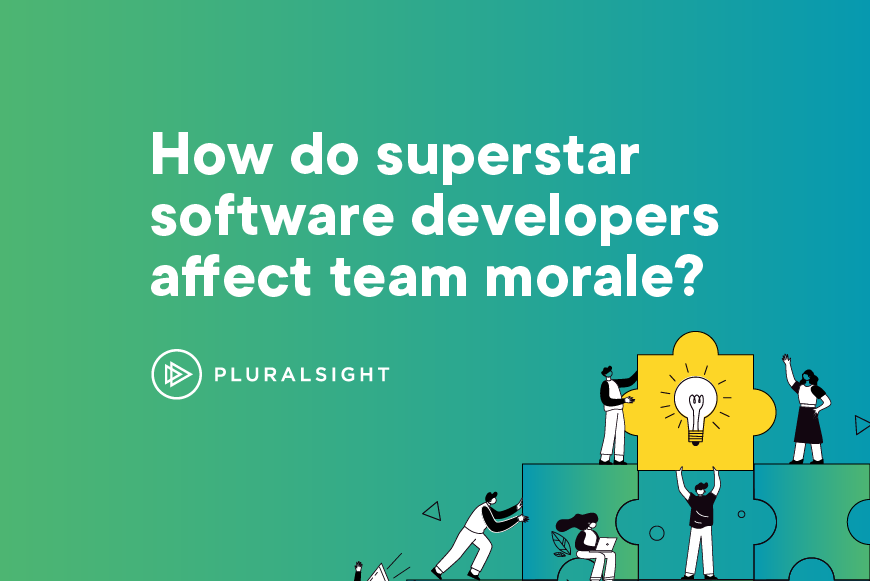How do superstar software developers affect team morale?