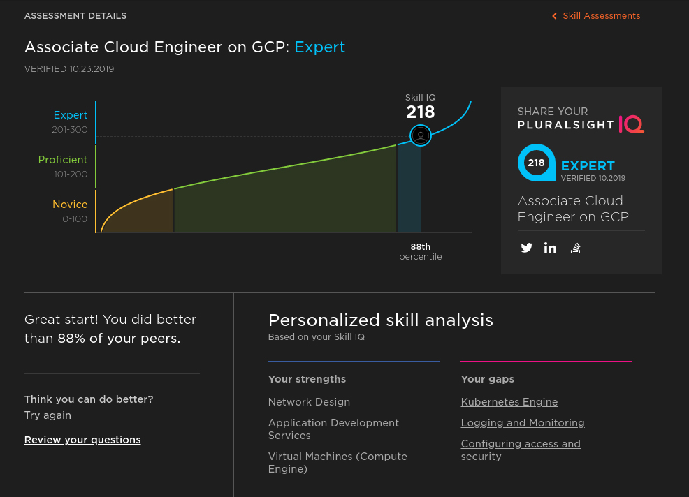 Google Cloud Pluralsight