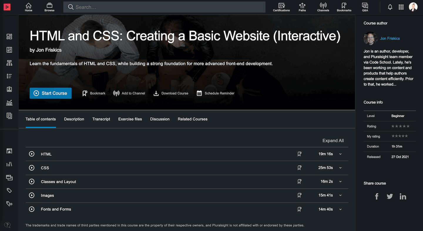 Pluralsight | Interactive Courses